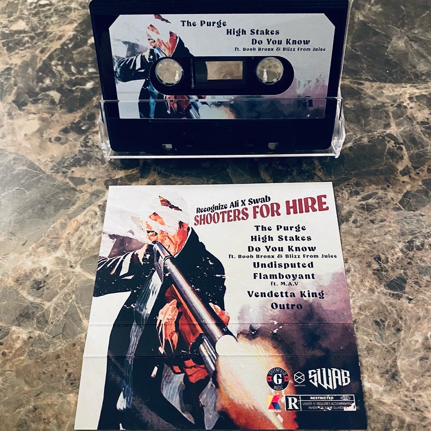 Recognize Ali x Swab - Shooters For Hire EP (Cassette Tapes)